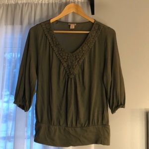 Green blouse
